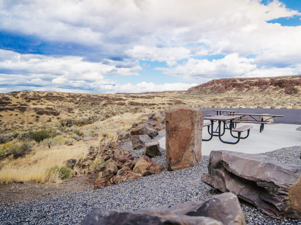 Views looking away from Wanapum Dam Overlook