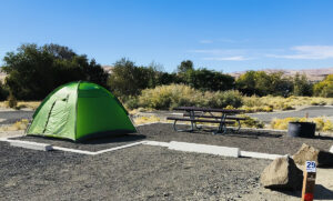 tent on a campsite